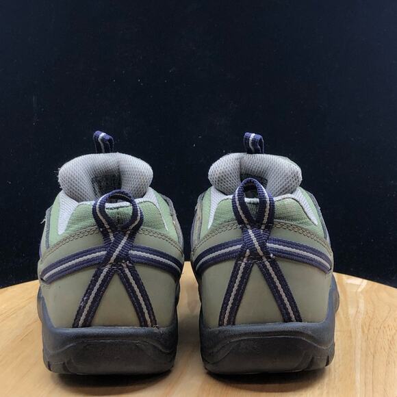 Keen Sturdy Shoes Youth Children’s Size 6y Elastic Laces Rubber Toes army green - Picture 6 of 8